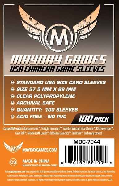 Fundas Mayday Premium Standard 57,5 x 89 mm (100 unidades)