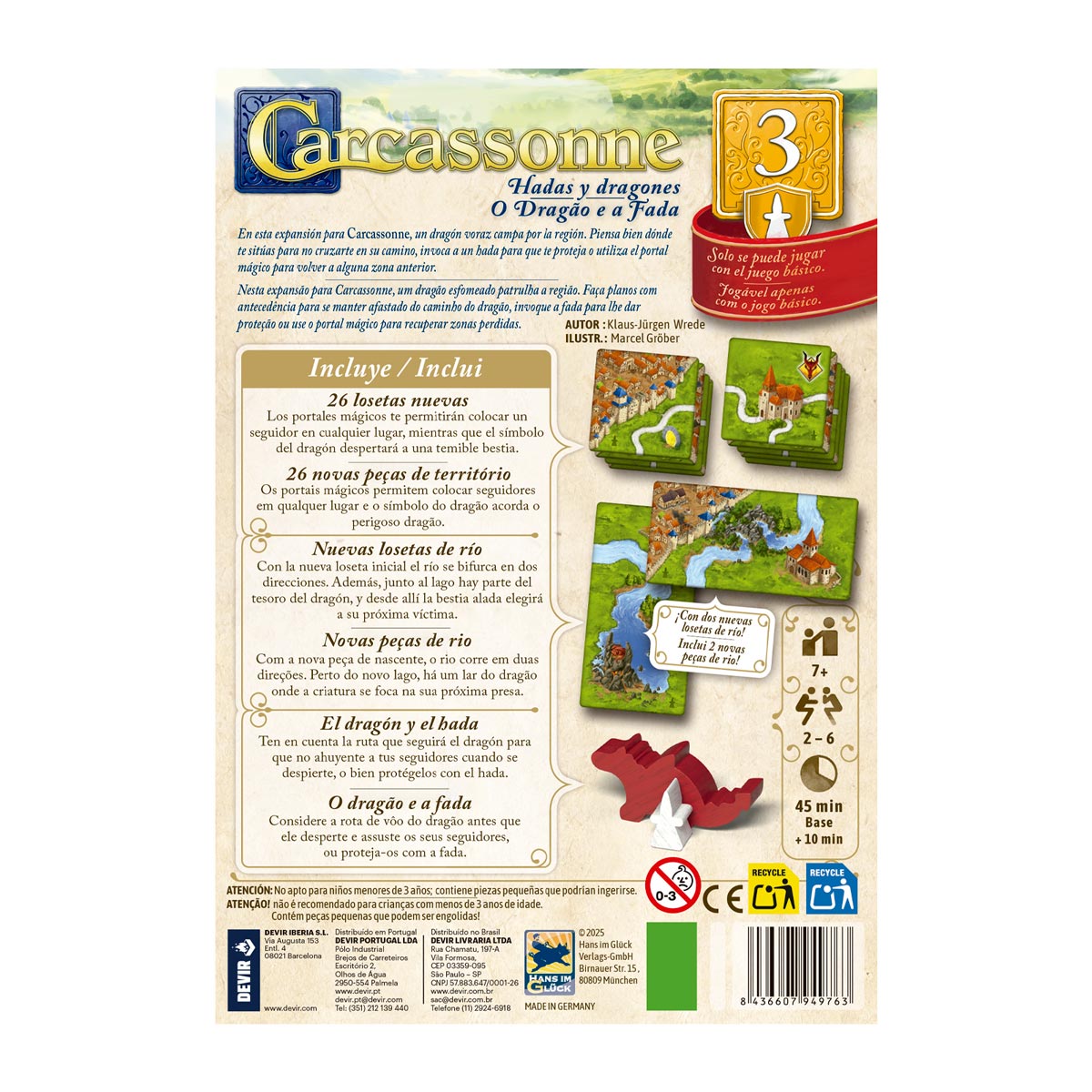 Carcassonne Exp. 3 - Dragones y Hadas