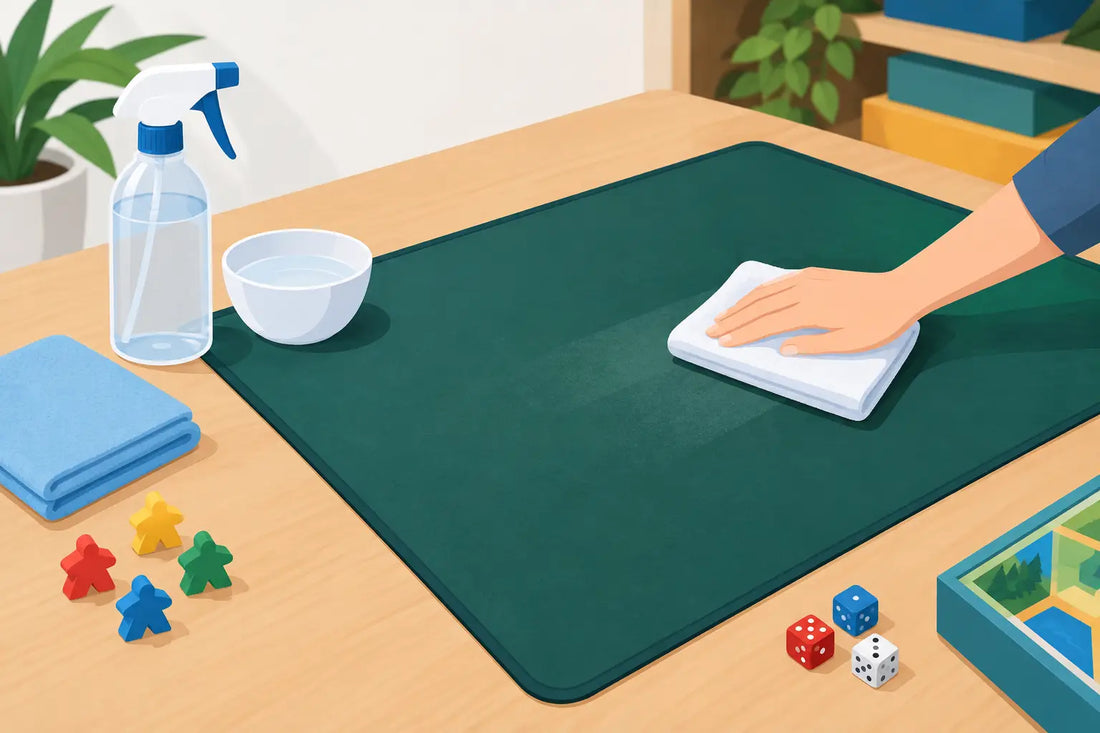 Cómo limpiar un tapete de juego de mesa