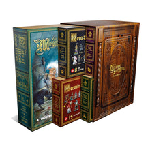 Caja deluxe Los MosqueGatos con estuche madera tallada y tres libros internos