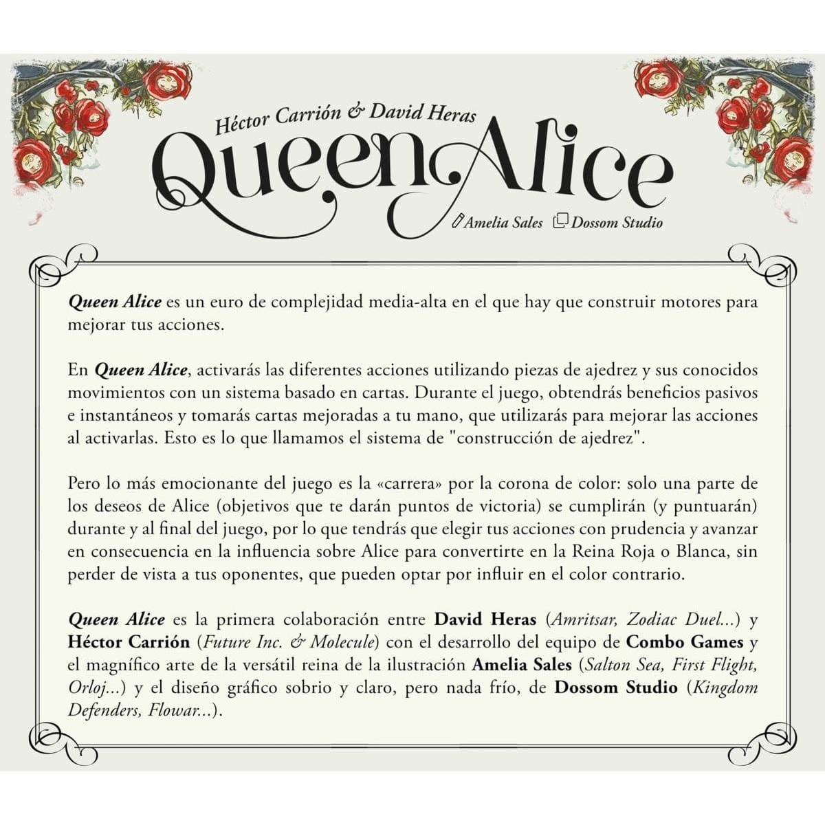Reglas del juego Queen Alice por Héctor Carrión y David Heras