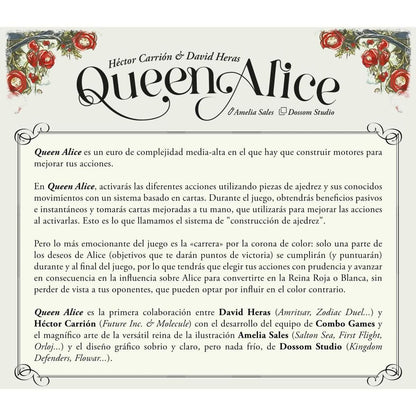 Reglas del juego Queen Alice por Héctor Carrión y David Heras