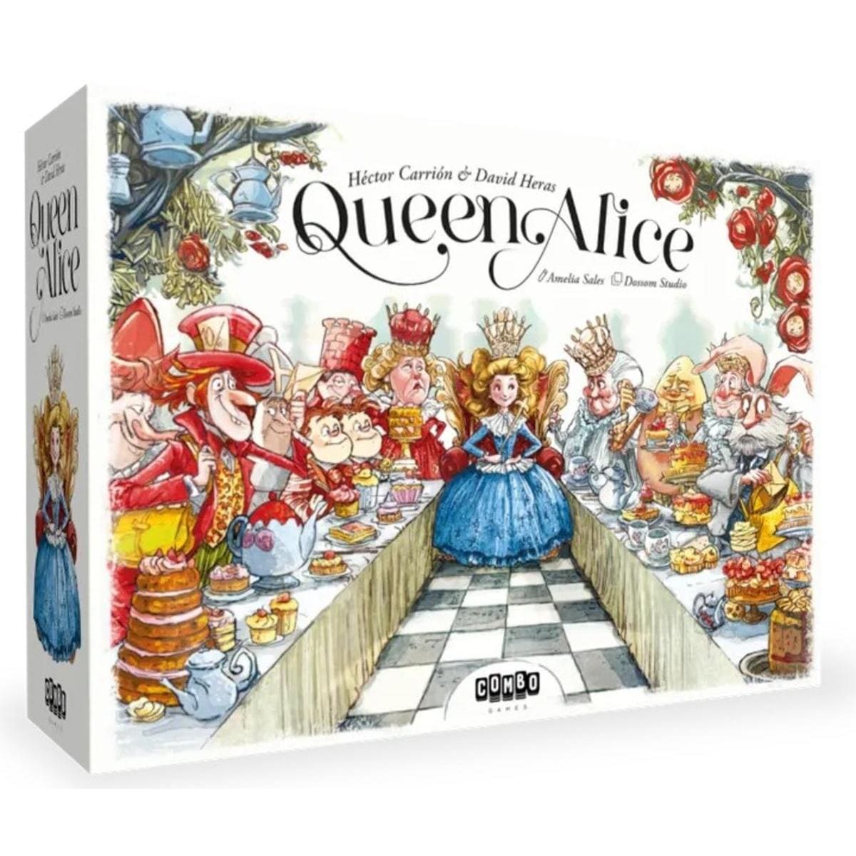 Caja del juego Queen Alice ilustración Reina Alice y corte fantástica