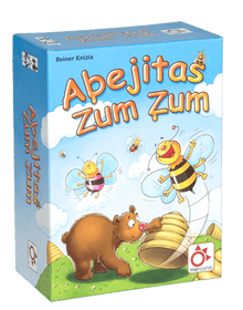 Caja del juego de mesa infantil Abejitas Zum Zum con ilustración de abejas y oso