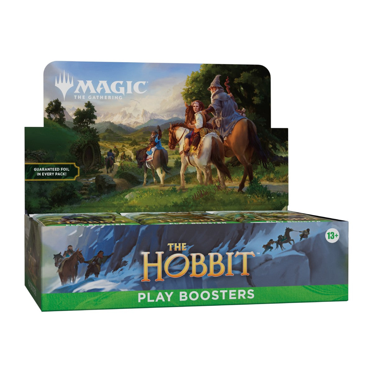 Caja de 30 sobres Magic The Hobbit Play Boosters con cartas foil y arte de El Hobbit
