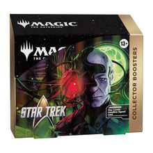 Caja de 12 sobres Collector Booster MTG Star Trek en inglés con arte espacial y firma posible