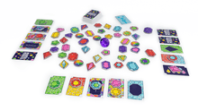 Juego de mesa familiar La Morada Maldita con gemas y cartas