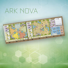 Tablero doble cara Paquete mapas N°1 Ark Nova con hexágonos y biomas