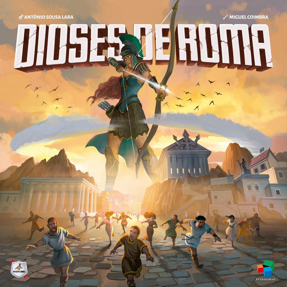 Portada del juego de mesa Dioses de Roma por Maldito Games