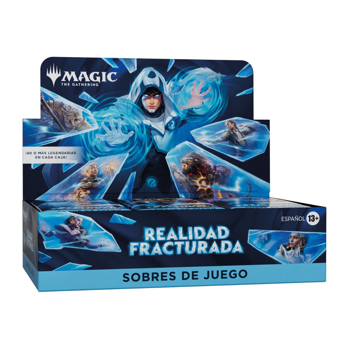 Caja sellada Magic: The Gathering Realidad Fracturada 30 sobres juego español con diseño de cristales rotos