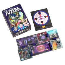 Contenido completo del juego de mesa Tic Tac Tumba con tablero y marcadores