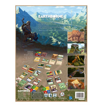 Reverso caja Earthborne Rangers: guardián, cartas y reglas del juego de mesa cooperativo