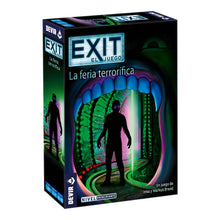 Caja del juego de mesa cooperativo EXIT La Feria Terrorífica nivel principiante para 1-4 jugadores