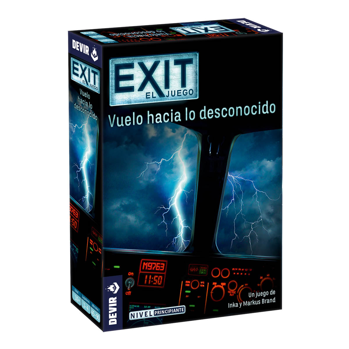 Caja del juego de escape EXIT Vuelo hacia lo desconocido nivel principiante