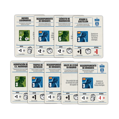 Cartas de juego Nacionales Guerra Civil española