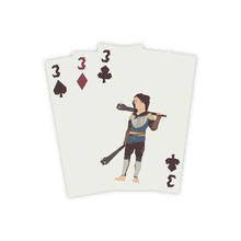 Cartas de juego Regicide con diseño minimalista y símbolos de palos