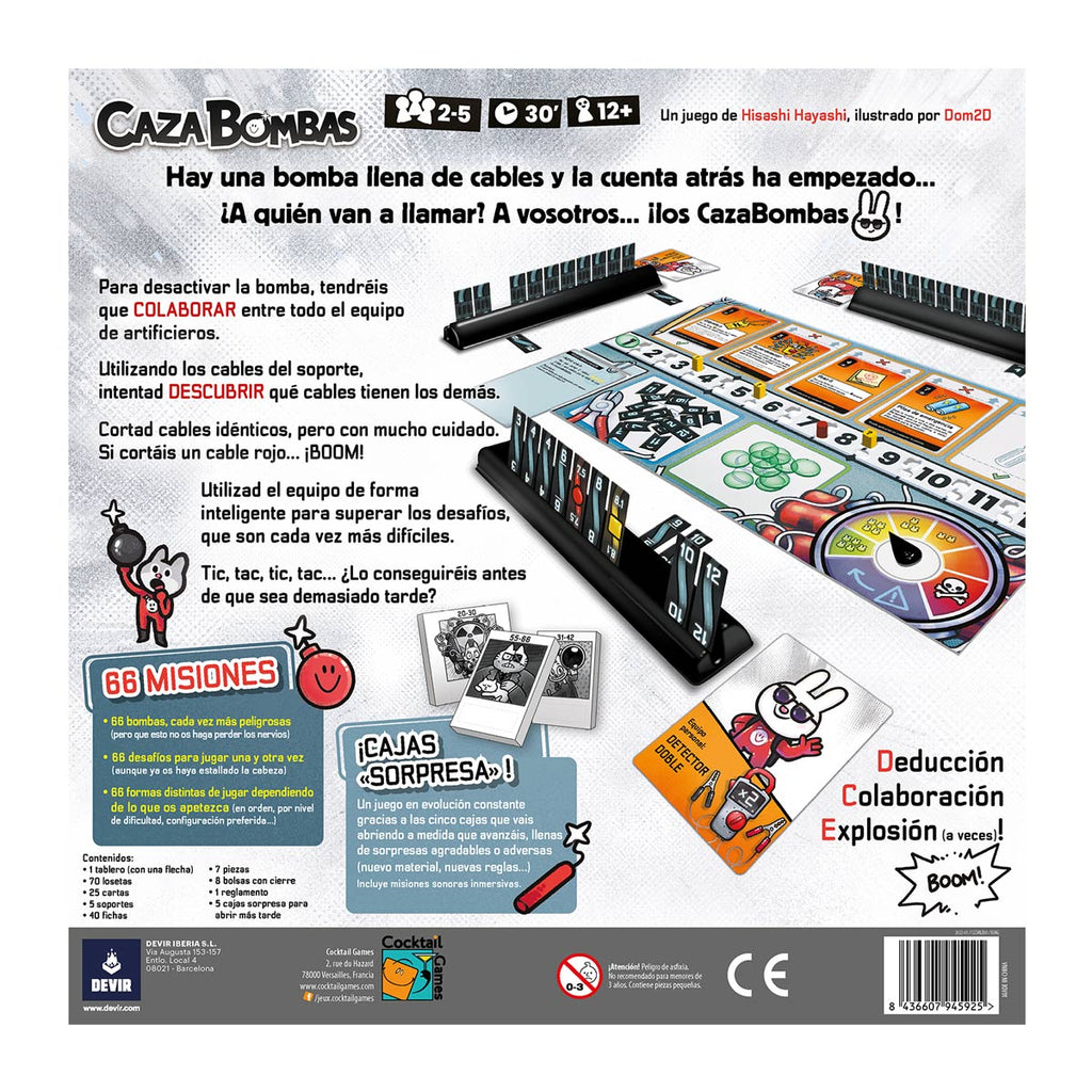 Caza Bombas – Juego de mesa cooperativo de deducción