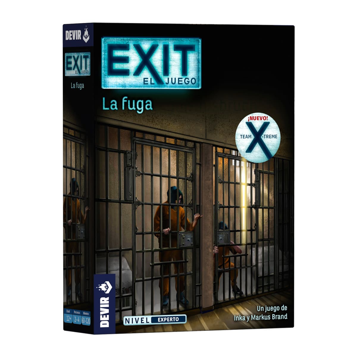 Caja del juego de mesa cooperativo Exit La fuga nivel experto