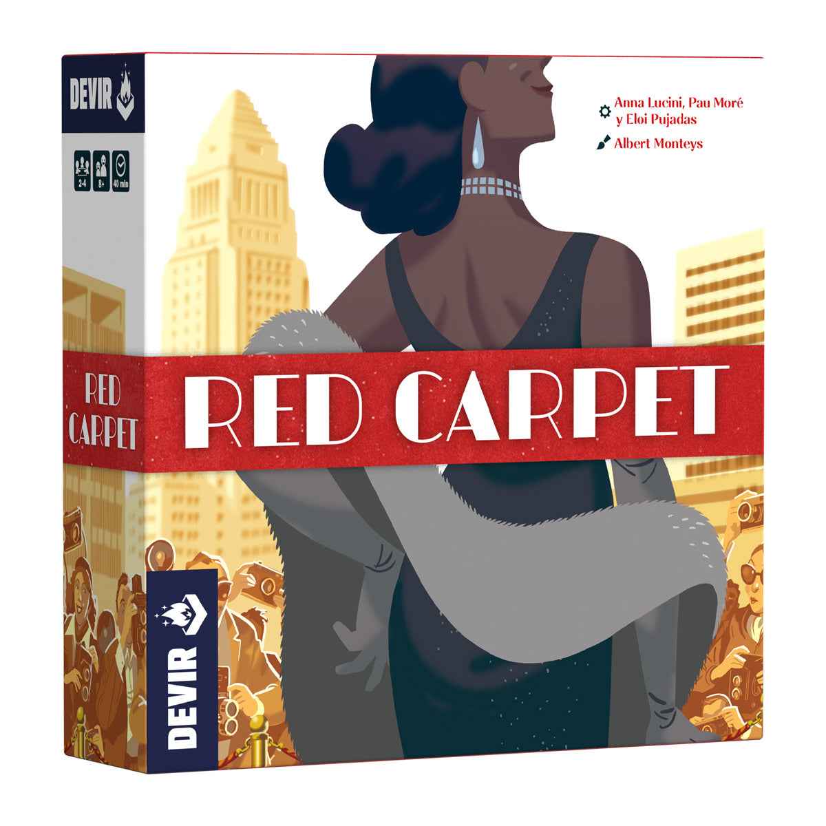 Caja del juego de mesa Red Carpet estilo Hollywood por Devir