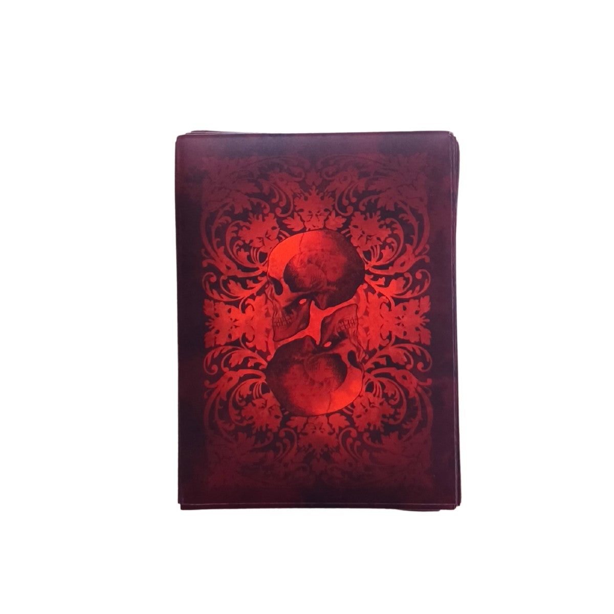 Pack de 60 fundas protectoras para cartas Ace of Spades con diseño gótico rojo y negro
