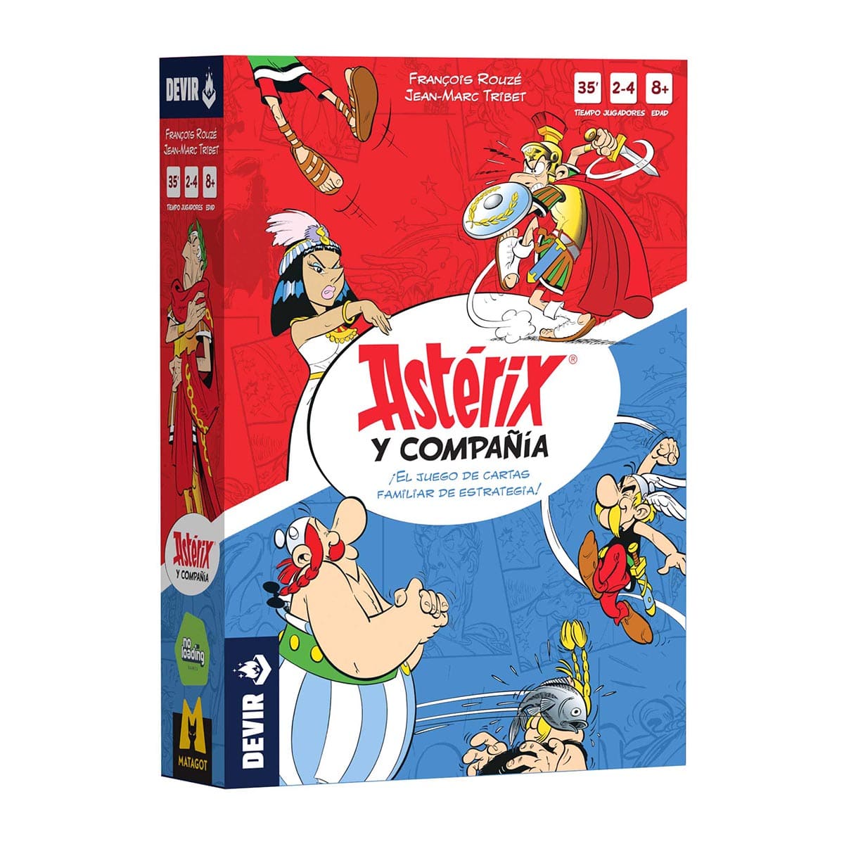 Caja del juego de mesa Astérix y compañía Devir