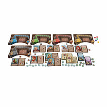 Componentes juego de mesa Pócimas y Brebajes Alquimistas tableros cartas y fichas