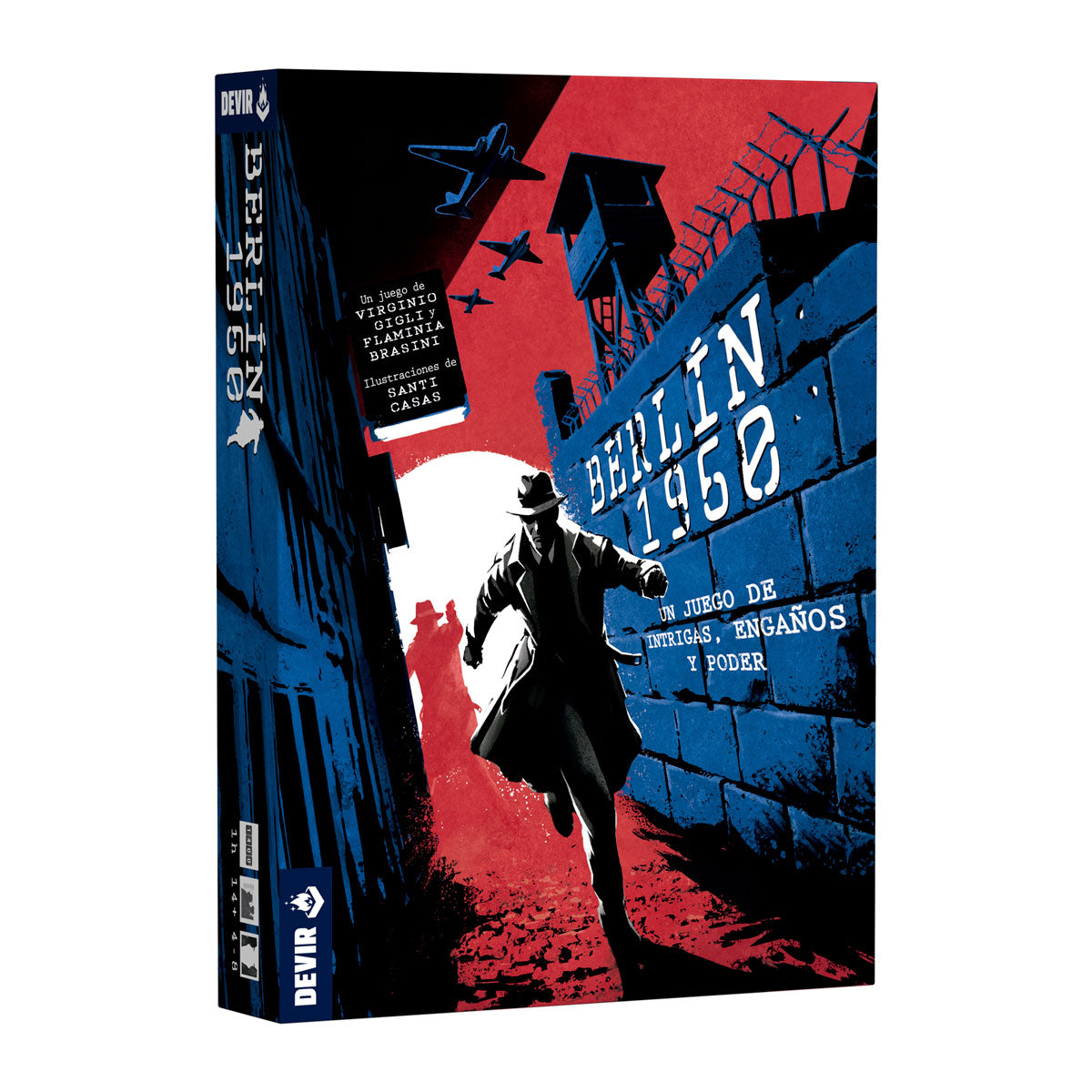 Portada caja juego de mesa Berlín 1960 espía Guerra Fría