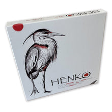 Caja del juego de estrategia abstracta Henko con arte de garza