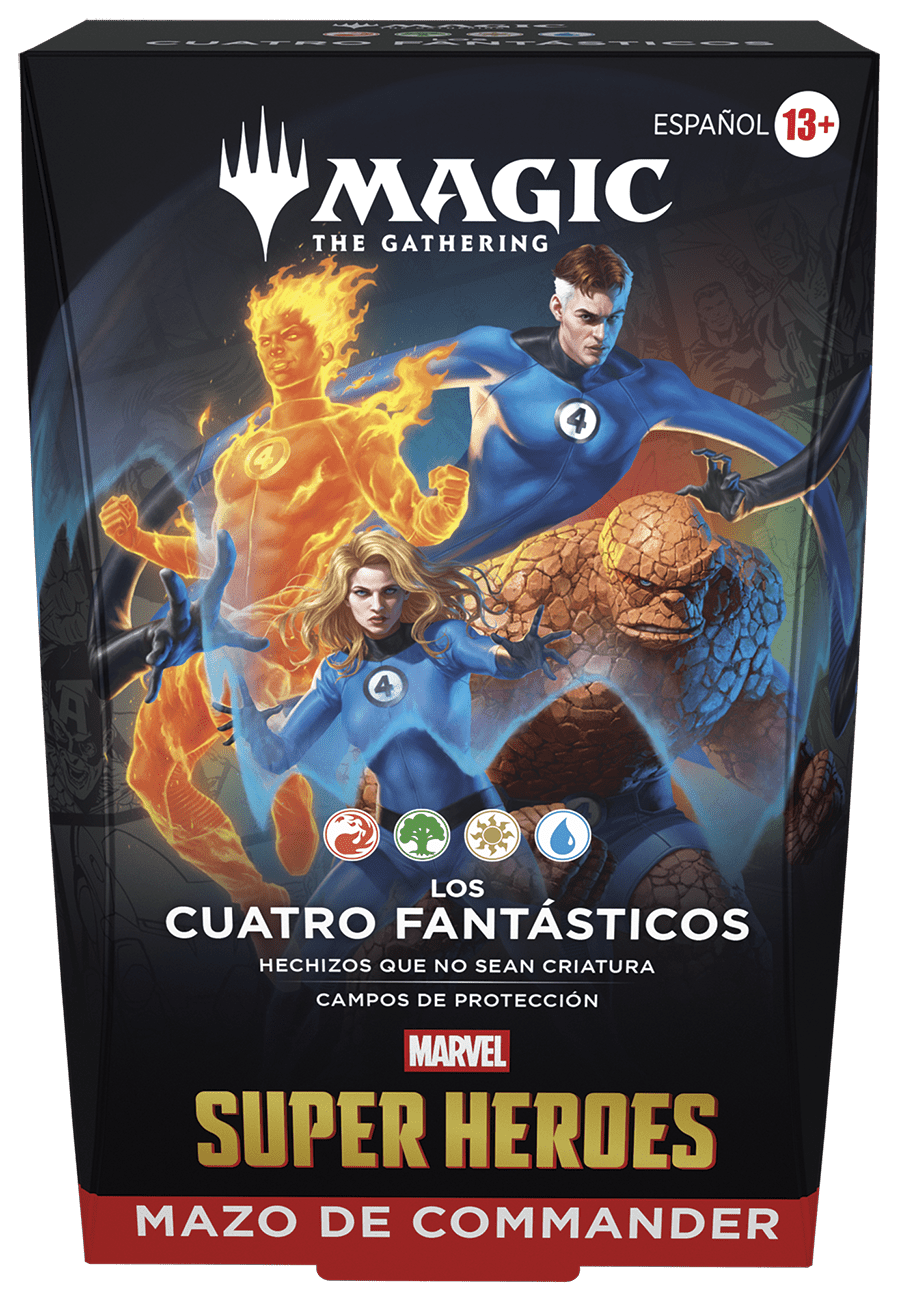 Mazo Commander Los Cuatro Fantásticos Magic The Gathering español con Mr. Fantástico y La Cosa