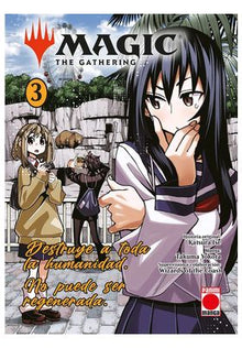 Portada del manga Magic: The Gathering volumen 3, Destruye a toda la humanidad