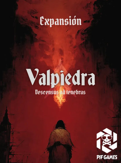 Portada de la expansión Valpiedra 1.5 para el juego de mesa Descensus ad Tenebras
