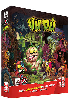 Caja del juego de mesa Vudú SD Games arte caótico colorido