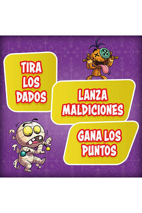 Vudú juego de mesa party con ilustración mágica y personajes vudú y momia