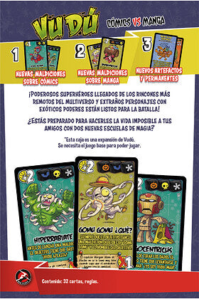 Anuncio expansión Vudú Comics vs Manga nuevas escuelas de magia y maldiciones