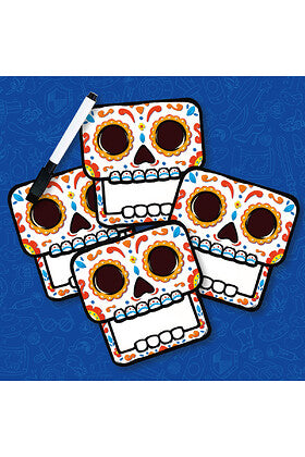 Tableros de calavera reutilizables para juego de fiesta
