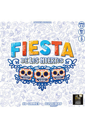 Fiesta de los Muertos juego de mesa cooperativo con calaveras temáticas