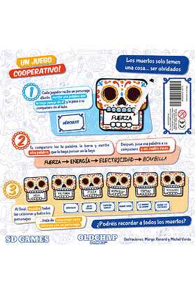 Reglas del juego de mesa Fiesta de los Muertos ilustradas