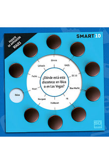 Tarjeta de juego SMART 10 Viajes con pregunta sobre discotecas en Ibiza o Las Vegas