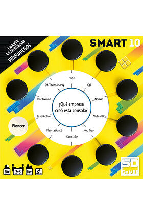Caja amarilla del paquete de expansión SMART 10 Videojuegos con disco giratorio multicolor