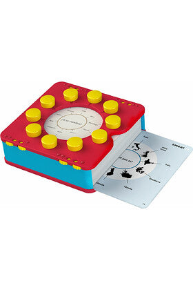 Inserción de tarjeta en el dispositivo de juego SMART 10 desde vista superior