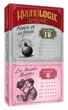 Caja expansión Kronologic París 1920 Escenarios IV y V juego de mesa deducción