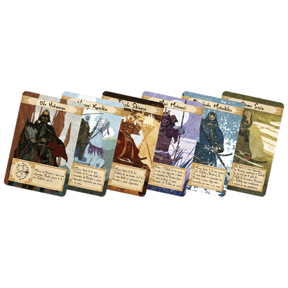 Cartas personajes samuráis juego de mesa Tiempo de Tumulto Sengoku