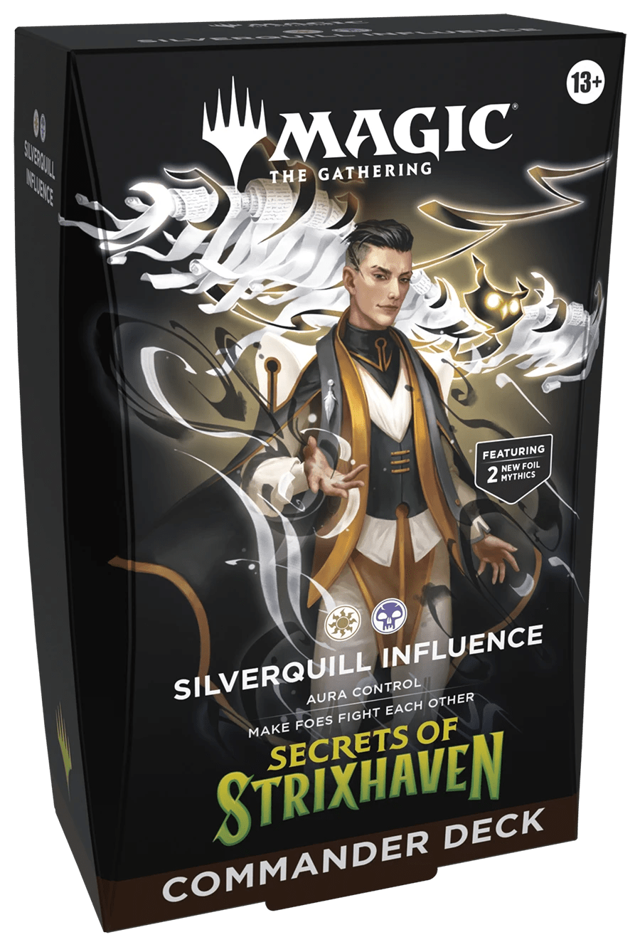 Mazo Commander Silverquill Influence Magic The Gathering caja sellada blanco y negro