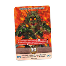 Carta Príncipe de la Oscuridad del juego de estrategia Ace of Spades con arte demoníaco