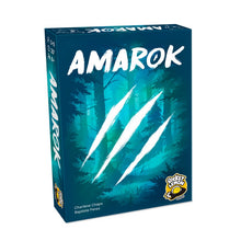 Caja del juego de cartas Amarok diseño bosque azul oscuro