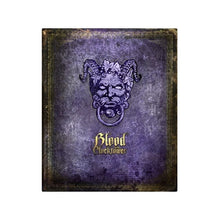 Cubierta del juego de mesa Blood on the Clocktower con arte demoníaco y tipografía gótica