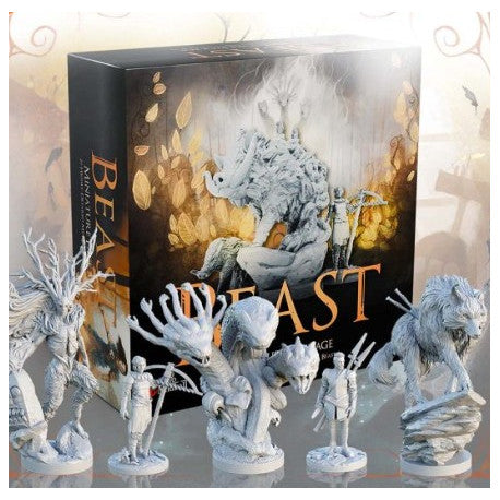 Pack de miniaturas Beast para juego de mesa, 27 figuras esculpidas con detalle