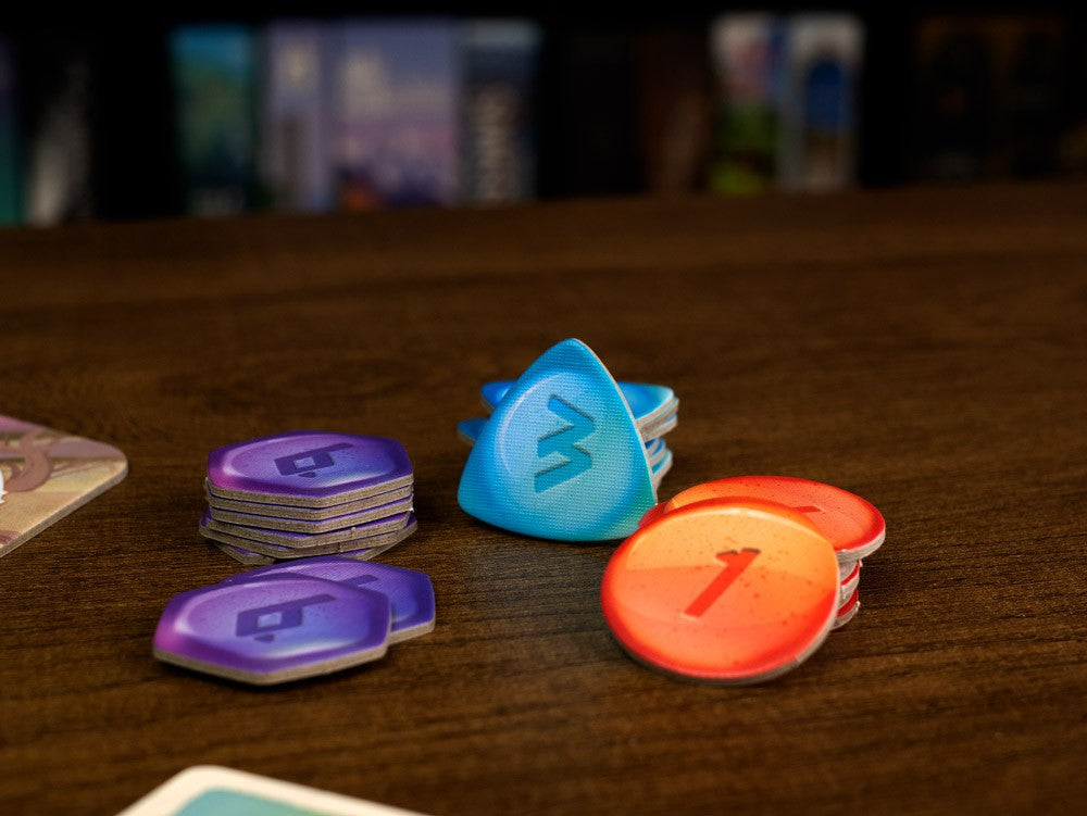 Fichas hexagonales, triangulares y circulares juego de mesa El Valle de la Eternidad