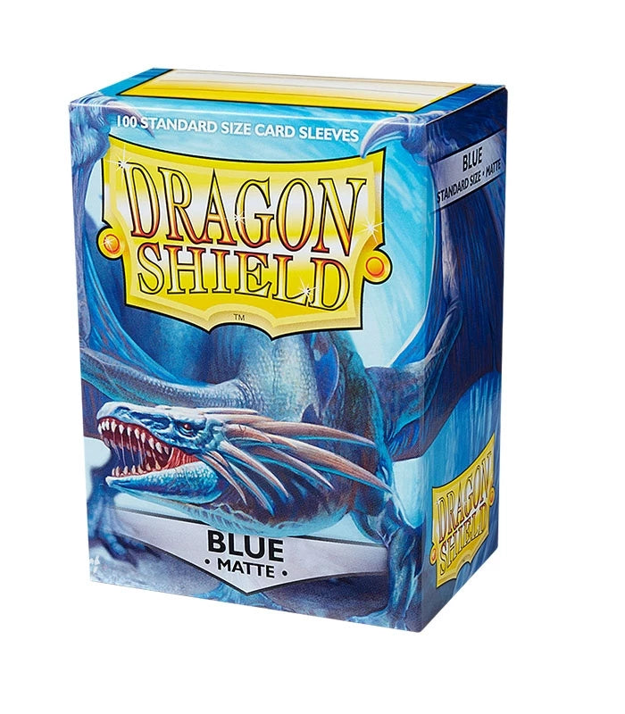 Pack de 100 fundas Dragon Shield Matte Azul para cartas estándar