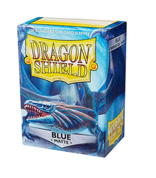 Pack de 100 fundas Dragon Shield Matte Azul para cartas estándar